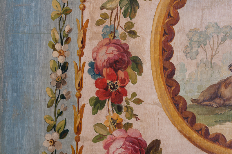 Details of painted flowers