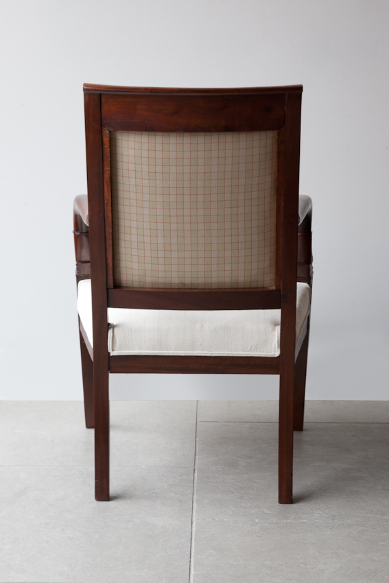 Restauration mahogany French Fauteuils from Julia Boston Antiques
