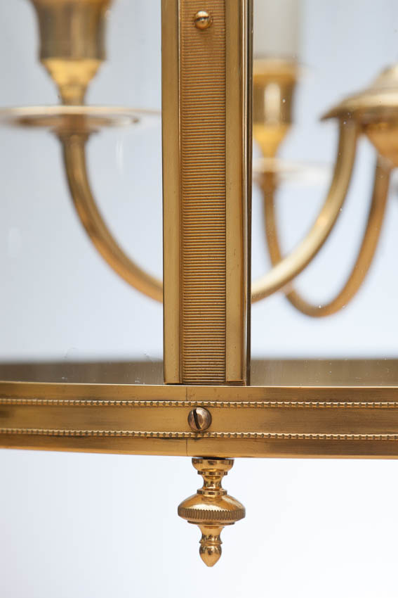 detail of hall lantern from Julia Boston antiques