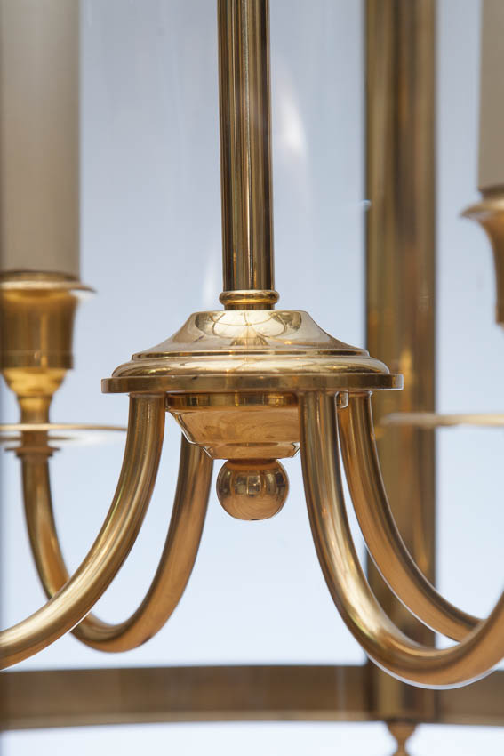 brass finial of hall lantern