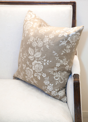 ticking cushion