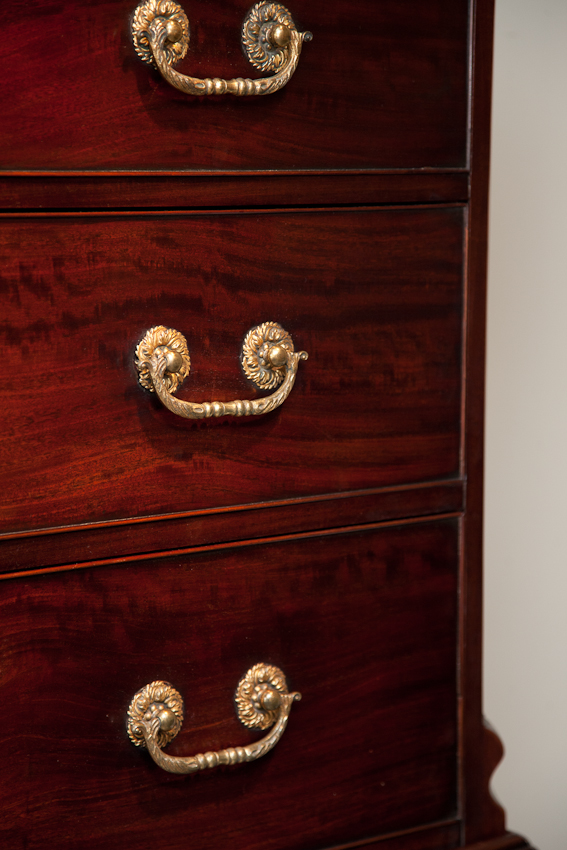 George III mahogany chest on chest from Julia Boston Antiques