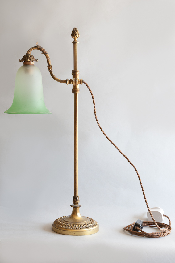 English Rise And Fall Desk Lamp From Julia Boston