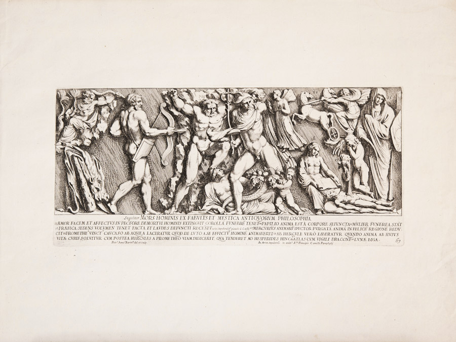 antique 17th century funeral print